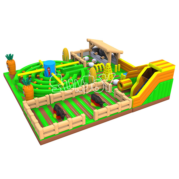 Large Farm Inflatable Playground