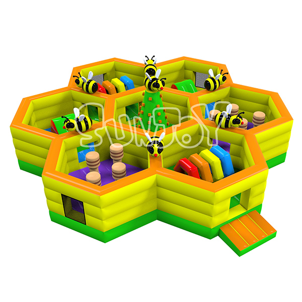 Honeycomb Inflatable Amusement Park New Design For Kids SJ-NAP18830