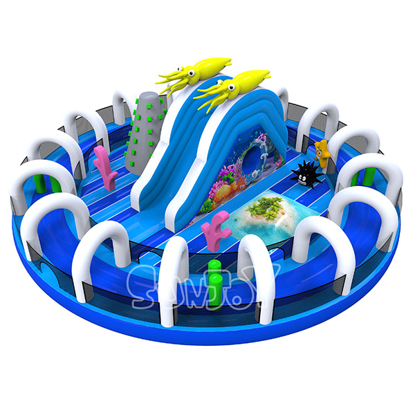 Round Sea World Inflatable Playground New Design SJ-NAP18839
