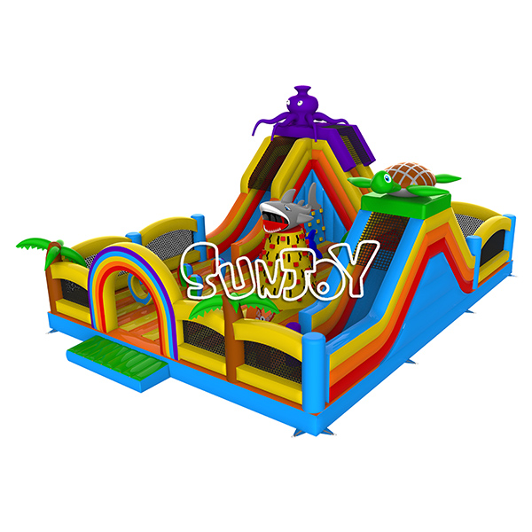 Ocean Theme Inflatable Bouncing Park New Design For Sale SJ-NAP181205