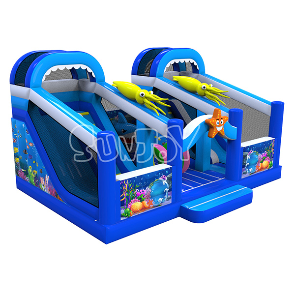 Ocean Inflatable Slides Combo