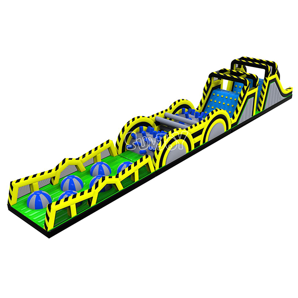3 Pieces Giant Machinery Inflatable Obstacle Course For Sale SJ-NOB18838
