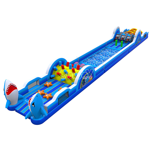 Ocean Theme Inflatable Obstacle Course New Design SJ-NOB18843