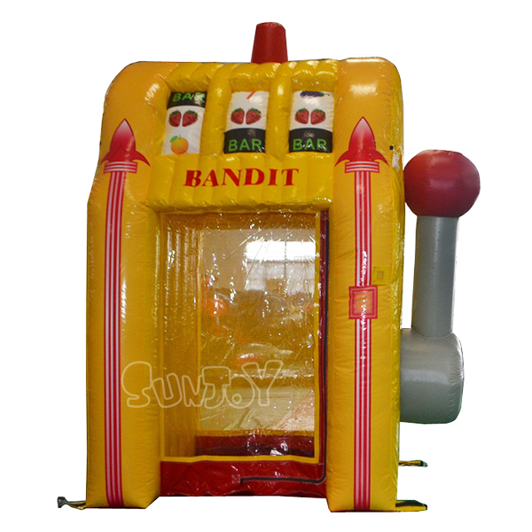 Inflatable One-arm Bandit Game Money Booth For Sale SJ-SP13014