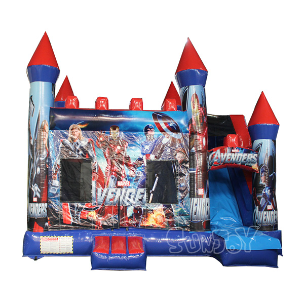 The Avengers Bouncy Castle With Slide Combo For Sale SJ-CO18030