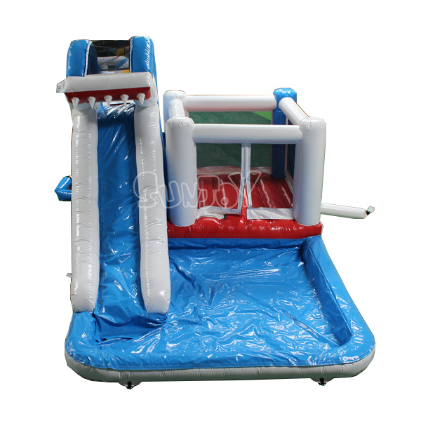 Inflatable Shark Water Slide Bounce Aqua Park For Children SJ-WSL19001