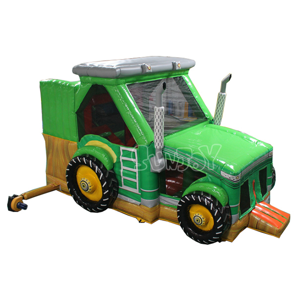 Green Truck Inflatable Combo