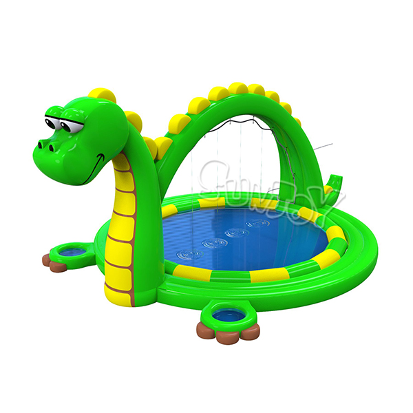 Inflatable Dinosaur Round Pool With Spraying System SJ-NPL19003