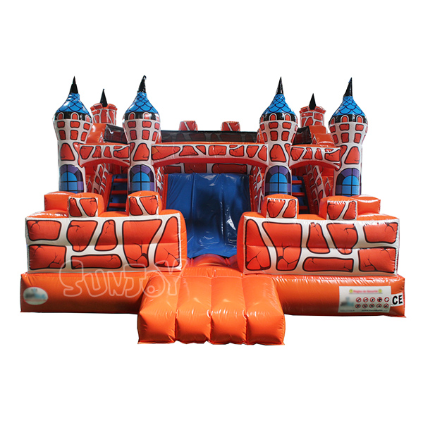 13 Feet Orange Castle Inflatable Slide For Children SJ-SL18012