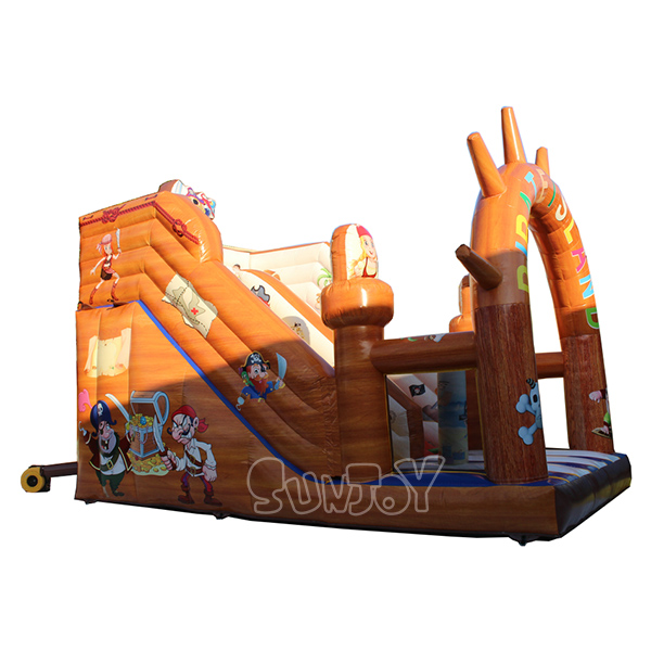 Pirate Island Inflatable Slide