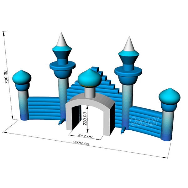 Custom Advertising Castle Gate Inflatable Arch Door For Sale SJ-NAR19002