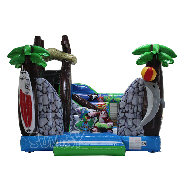 Hawaii Combo Inflatable Amusement Park Bouncer For Kids SJ-AP19003