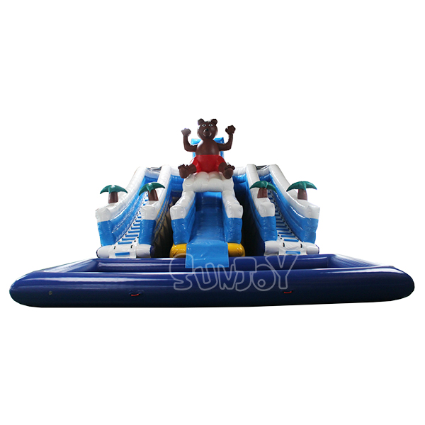 Inflatable Bear Slide Water Park Cheap Sale SJ-WP18002
