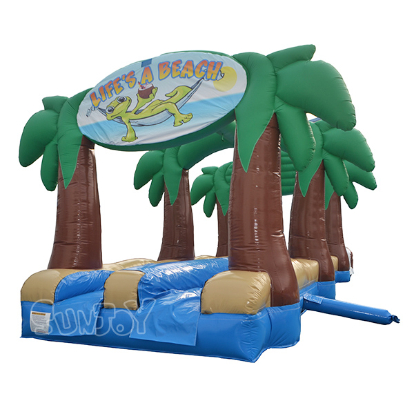 Palm Tree Inflatable Surf N Slide