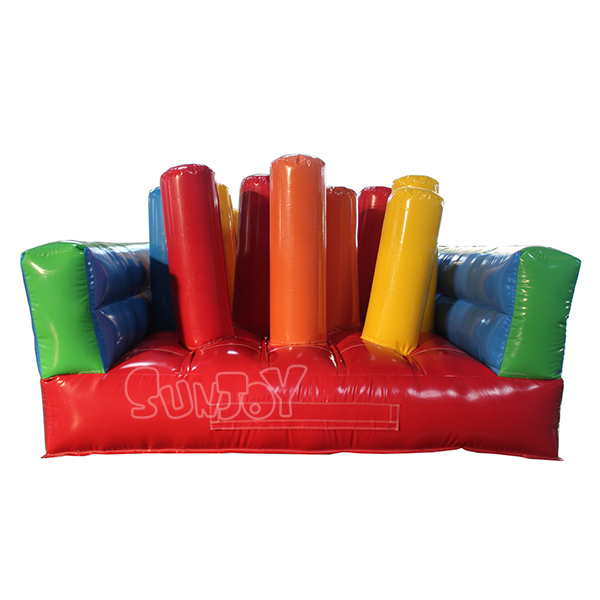 Modular Colorful Pillar Forest Inflatable Obstacle Course SJ-OB17013