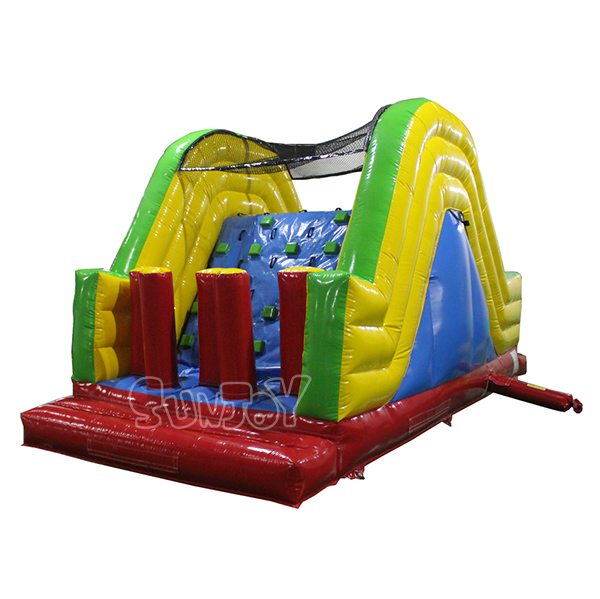 Inflatable Obstacle Climbing Wall And Slide Equipment SJ-OB17019