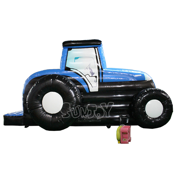 Blue Tractor Inflatable Bouncer