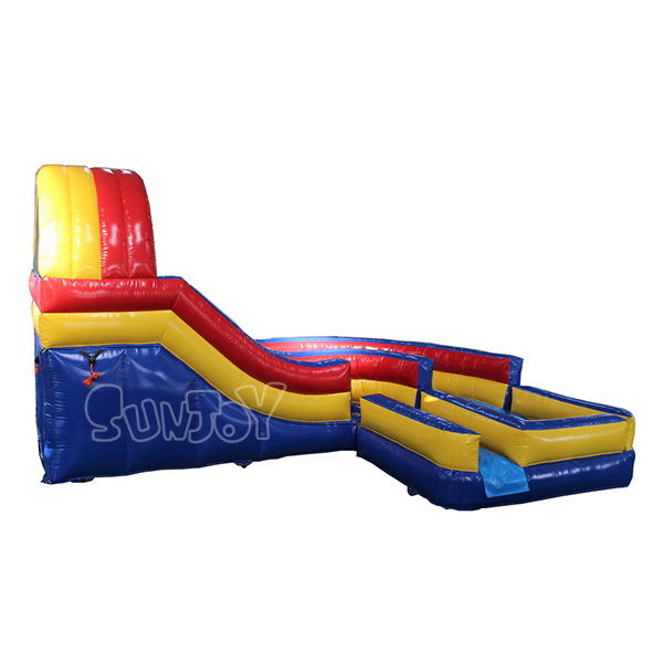 15FT Curve Water Slide With Pool