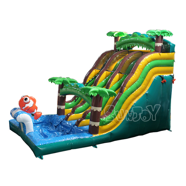 21FT Palm Water Slide Pool
