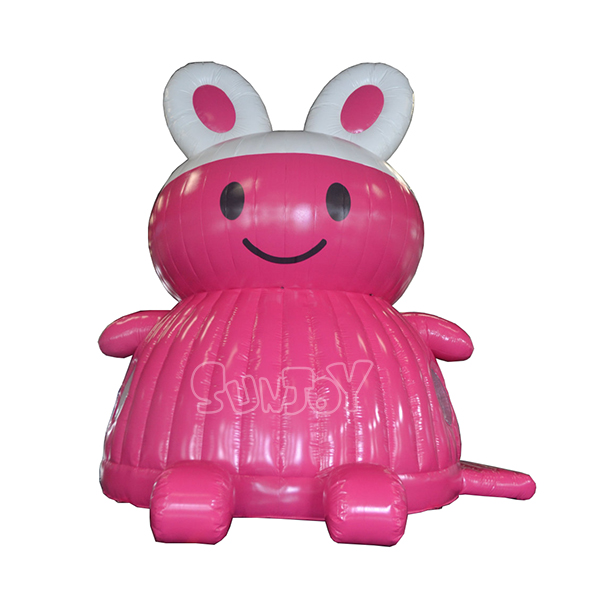 Commercial Bounce House Pink Bunny Cartoon Dome Jumper SJ-BO15031