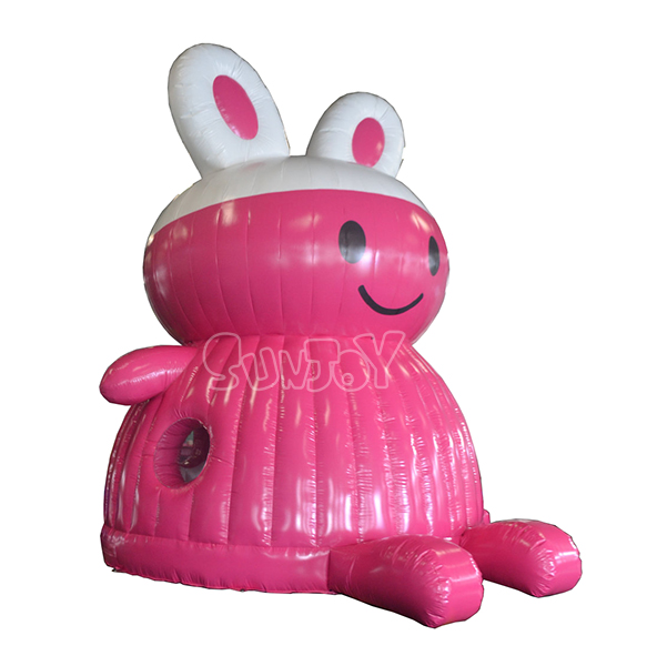Pink Bunny Inflatable Bouncer
