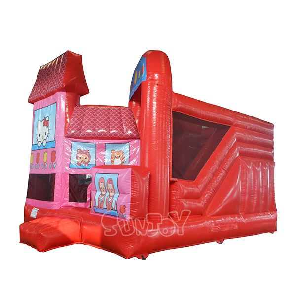 Red Hello Kitty Inflatable Bouncer Combo For Sale SJ-CO15007