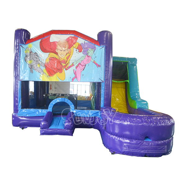 Cartoon Superheros League Inflatable Jumper Combo For Sale SJ-CO15021