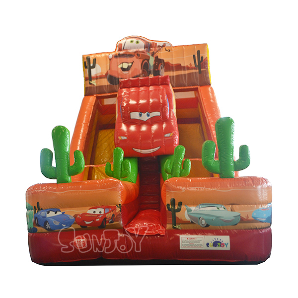 Popular Cartoon Movie Cars Theme Inflatable Slide For Sale SJ-SL15023