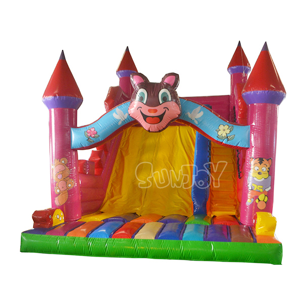 23 Feet Cartoon Castle Inflatable Slide For Kids Cheap Sale SJ-SL15019