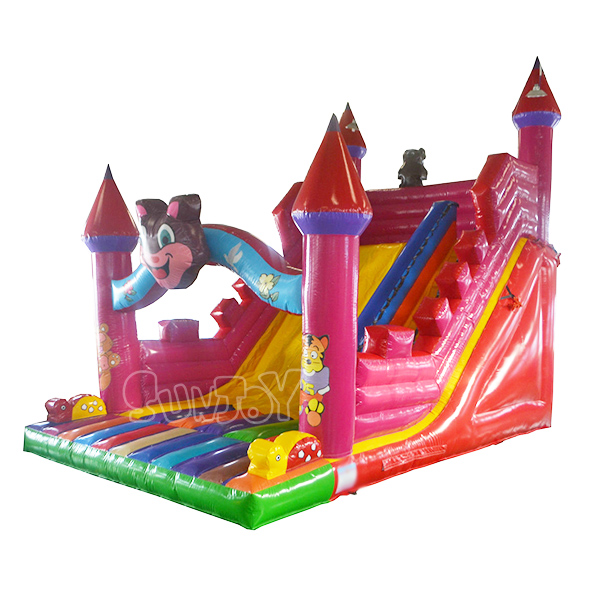 Cartoon Castle Inflatable Slide