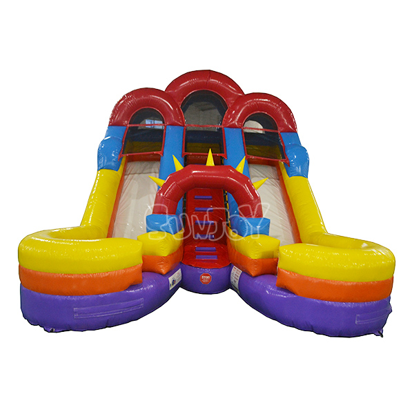 16FT Circus Theme Double Lane Inflatable Slide For Sale SJ-SL15025