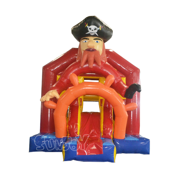 Commercial Pirate Captain Inflatable Bouncer Combo For Kids SJ-CO14041