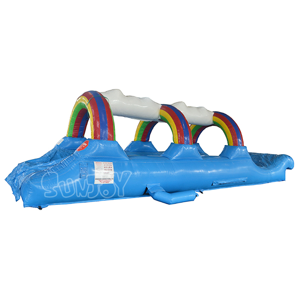 30FT Single Lane Rainbow Cloud Inflatable Slip N Slide For Sale SJ-NS14009
