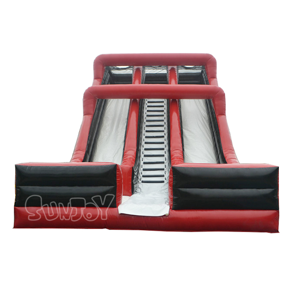 26FT Inflatable Red & Black Slide Double Lane For Sale SJ-SL14019