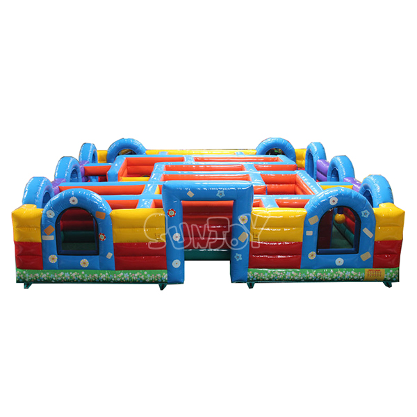 Inflatable Garden Maze Modular Obstacle Game For Sale SJ-OB19004