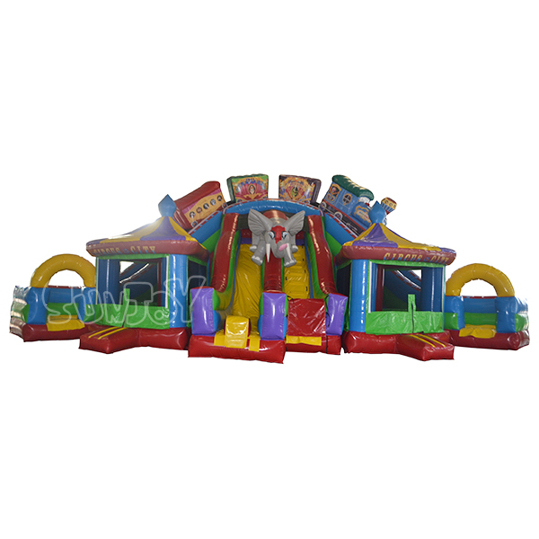 Big Circus City Inflatable Bounce Slide Combo For Sale SJ-CO14081