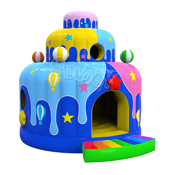 15FT Inflatable Birthday Cake Bounce Dome New Design For Sale SJ-NBO19009