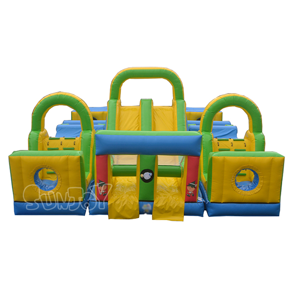 Inflatable Adrenaline Rush 2 Obstacle Course For Sale SJ-OB14075