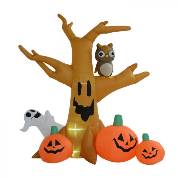 Owl Haunted Tree Halloween Inflatable Decorations Wholesale SJ-NADH121