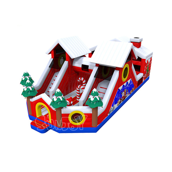 Christmas House Theme Inflatable Amusement Park New Design SJ-NAP19033