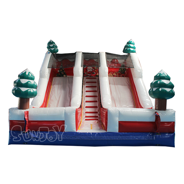 19FT Dual Lane Christmas Inflatable Slide SJ-NOB19028-06