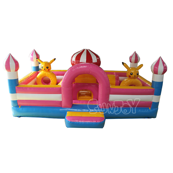 Small Pikachu Inflatable Playground for Children SJ-AP19014