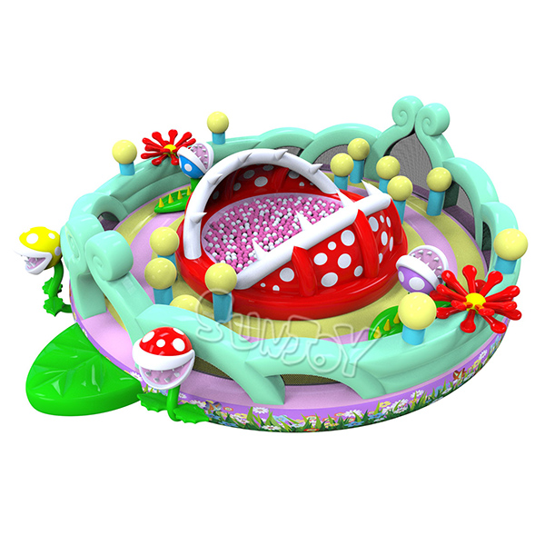 Man Eater Inflatable Ball Pit Obstacle Playground New Design SJ-NAP19038