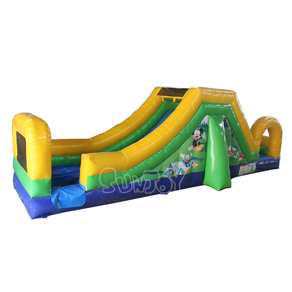 Custom Theme Inflatable Water Slide with Small Pool for Kids SJ-WSL19021