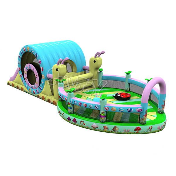 Snail Theme Inflatable Bounce Playground New Design for Kids SJ-NAP19040