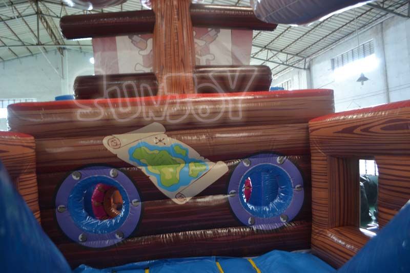 inflatable pirate ship slide details 3