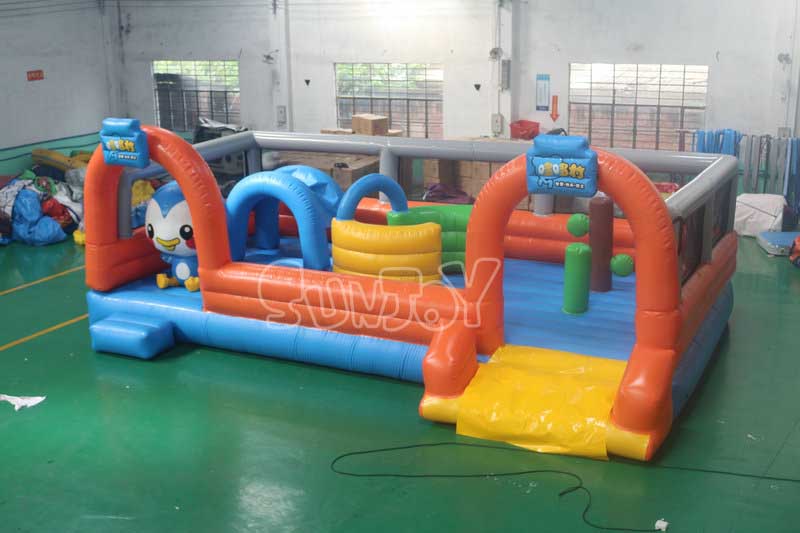 inflatable bouncer castle full view