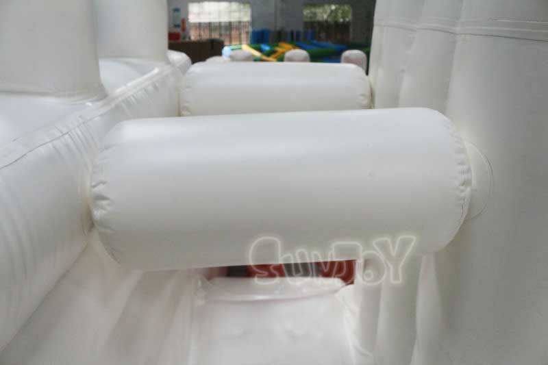 white inflatable castle detail picture 2