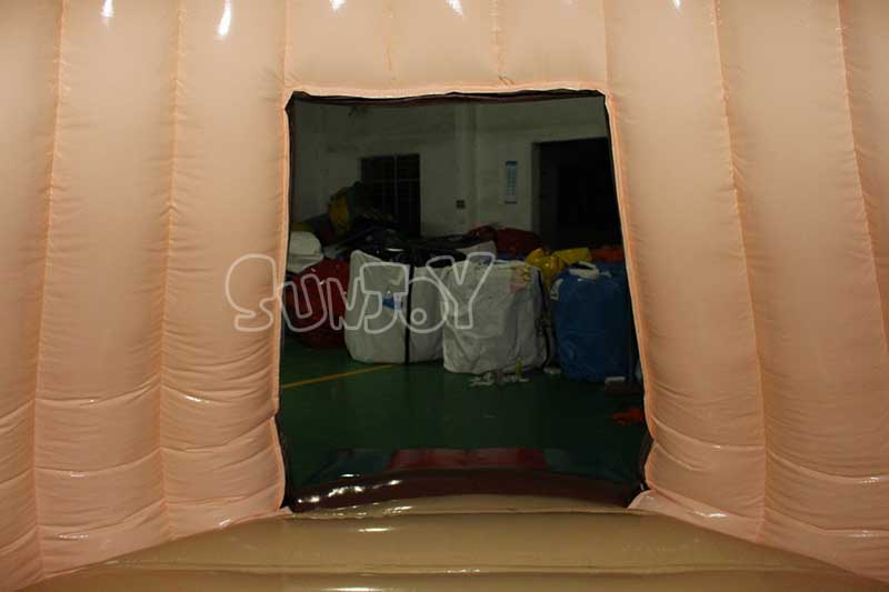 inflatable mushroom bouncer door inside