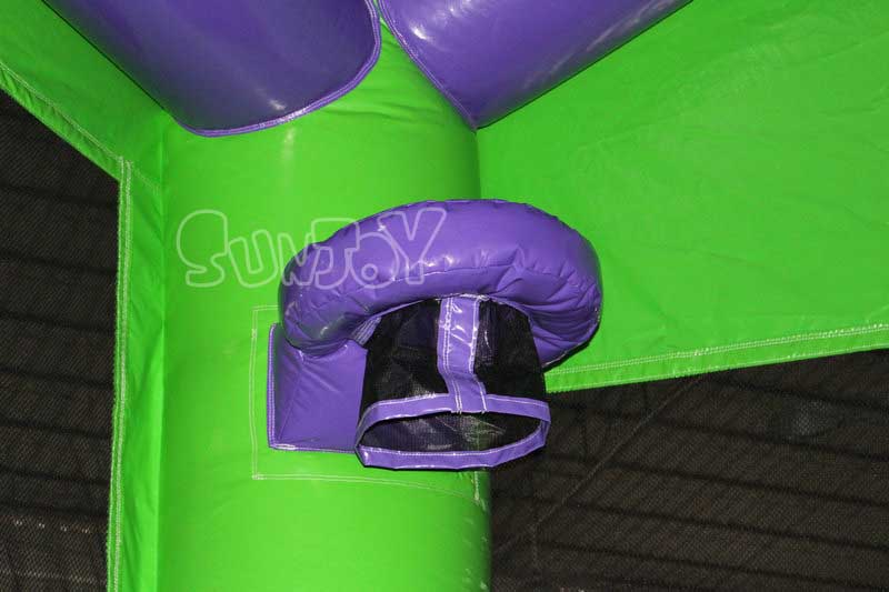 crayon bouncy house inside detail